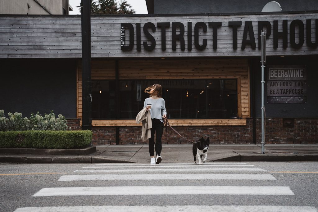 Lady with dog